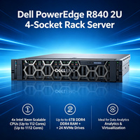 Serveur Rack 2U PowerEdge R840 avec processeur Intel Xeon 6 cœurs 2,0 GHz en stock