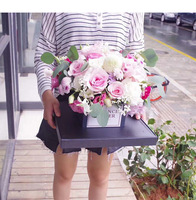 Boîte à cadeaux transparente pliable personnalisée pour mariage, fête, emballage de cadeaux, bonbons, fleurs