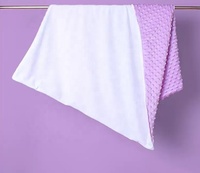 Sublimationsrohlinge 76x102cm Decke 100% Polyester Minky Dot Plüschdecken für personalisierte Geschenke