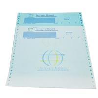 Papel Continuo para Impresora de Facturas y Recibos, de 1 a 6 Capas, 500 Hojas, Formato A4, Papel NCR sin Carbón, 100% Madera, Personalizado por el Fabricante OEM
