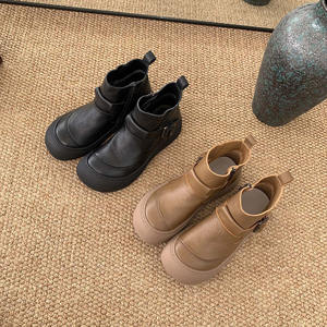 Chaussures <span class=keywords><strong>pour</strong></span> femmes à semelle souple et à bouche profonde, style rétro, boucle de ceinture, chaussures à grosse tête, nouvelle collection printemps-automne 2025 - Product Image 2