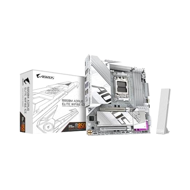 GIGABYTE B850M AORUS Elite WIFI6E ICE AMD AM5 LGA 1718 Motherboard MATX DDR5 M.2 PCIe 5.0 USB-C 2.5GbE LAN EZ-Latch New 128GB
