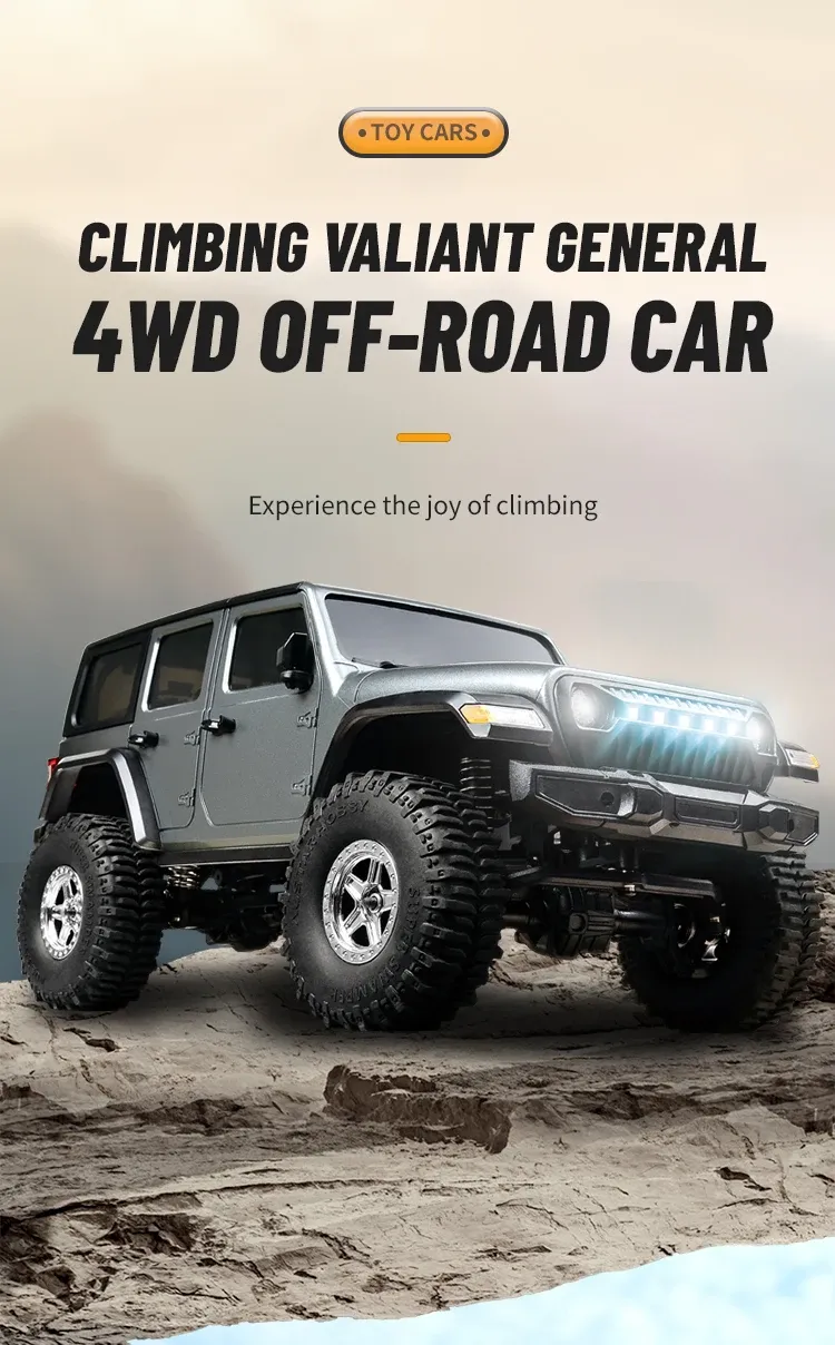 NEW JJRC C8801 1:16 RC Off-Road Crawler Truck with LED Lights, 4WD