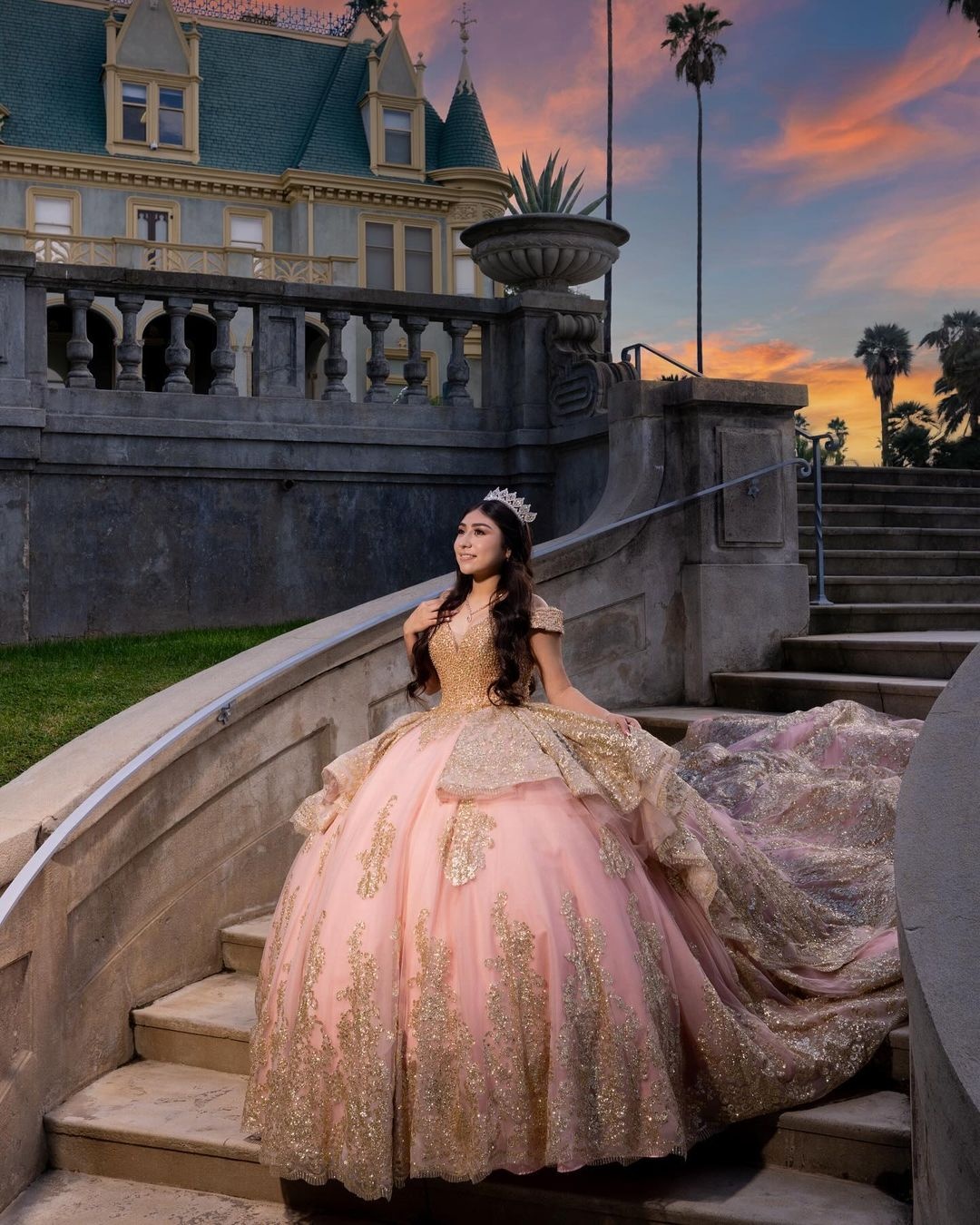 green emerald velvet dress Amazon.com: Pink and Gold Lace Quinceanera Dresses Ball Gown for Women  Crystal Beaded Tulle Sweet 16 Dress Prom Pink 2 : Clothing, Shoes & Jewelry