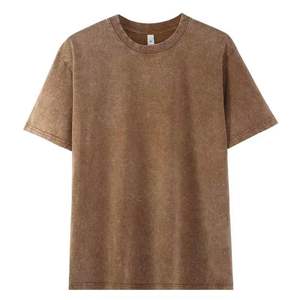 Camiseta <span class=keywords><strong>HAGO</strong></span> Unisex Vintage 100% Algodón, Cuello Caído, Estilo Casual, Personalizable con Logotipo, Etiquetas de Alta Calidad, Corte Holgado - Product Image 2