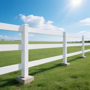 รั้วพีวีซีรูปม้าปลอดภัยพร้อมประตู-ออกแบบด้วยตัวเองป้องกันการหลบหนีระหว่างการเลี้ยงปศุสัตว์ - Product Image 6