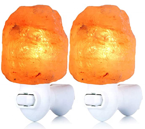 Lampada da parete lampada salgemma di cristallo 100% curativo naturale vera lampada sale himalayano - Product Image 1