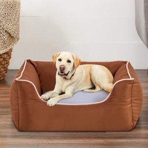 Sofá rectangular de lujo para mascotas, cama de perro resistente al agua y a la arrugas, cubierta y fondo antideslizante, Popular para dropshipping - Product Image 4