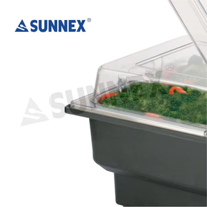 Sunnex 9L Acero inoxidable platos de frotamiento Hot Pot Sets Buffet Calentadores de comida para Hotel Restaurante - Product Image 3