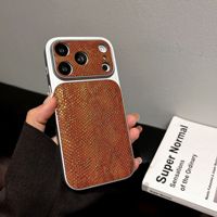 Coque de téléphone antichoc en TPU et acrylique avec fenêtre large à motif animalier pour iPhone 17 Pro, 16 Pro Max, 15 Pro Max