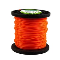 Fil de coupe orange en nylon de 2,4 mm / 0,095 pouce, type rond, 5 lb, pour débroussailleuse et coupe-bordures – Ligne de rechange