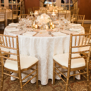 Đám Cưới Cổ Điển Vòng Ăn Uống 1 + 10 Bảng Bìa Ghế Đệm Khách Sạn Tiệc Gấp Bàn Ăn Và Ăn Uống Ghế Bộ - Product Image 3