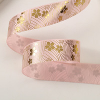 Ruban de fleurs en feuille d'or japonais JOYWOOD, ruban luxueux irisé, polyester durable, bricolage, nœud, accessoires pour cheveux LOLITA, artisanat de mariage