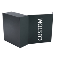 Boîtes magnétiques personnalisées en gros avec impression de logo, emballage cadeau recyclable, boîtes en papier, boîte noire avec doublure en éponge