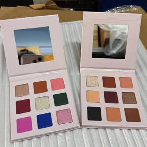 Wholesale Cosmetics 9-Color Eyeshadow Palette Glitter Shimmer Makeup Cosmetics Private Label High Pigment Eyeshadow Palettes