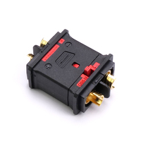 Connecteur d'alimentation CC QS6 60A à clipser avec boucle anti-vibration et anti-déconnexion pour modèles RC, robotique, véhicules électriques et mobilité électronique