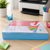 Papier de couleur Manila pour bureau et école, 80 g/m², format A4, 500 feuilles, 210x297 mm, pour impression et travaux manuels