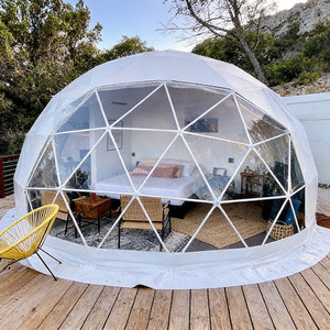 Dôme géodésique en verre PVC de <span class=keywords><strong>luxe</strong></span> entièrement transparent 3m 4m 5m Maison en dôme sphérique Igloo Tente de restaurant Dômes de glamping Hôtels - Product Image 1
