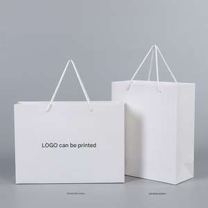 Sacs en papier kraft de luxe personnalisés en gros, imprimés, marron, pour emballer des cadeaux, des achats, avec votre propre logo - Product Image 4