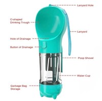 Gourde pour chien multifonctionnelle portable, gobelet d'eau pour animaux de compagnie, distributeur d'eau pour animaux de compagnie, gamelles et distributeurs d'aliments pour chats et chiens