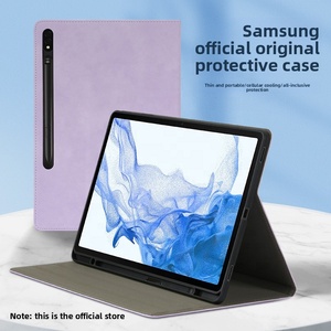 Custodia protettiva senza magneti per <span class=keywords><strong>tablet</strong></span> Samsung <span class=keywords><strong>S8</strong></span> <span class=keywords><strong>Ultra</strong></span>, Tabs8+ con slot per penna, custodia in pelle per Galaxy Tabs7 - Product Image 2