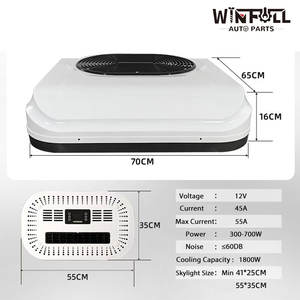 Aire Acondicionado de Techo de 12V para Autocaravanas, Camiones, Remolques, Campers, Fácil Instalación, Compresor Eléctrico de Espiral - Product Image 3