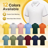 Chemise unisexe personnalisable avec logo pour entreprise, en piqué respirant CVC 180 g/m², col contrastant, manches courtes, vente en gros pour entreprises