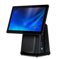 15 дюймов i3 4 ГБ Rom 64 г SSD Windows емкостный сенсорный экран Pos система кассовый аппарат все в одном Pos для ресторана