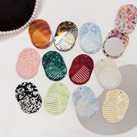Peigne Miroir Imprimé Léopard Anti-Statique Multifonctionnel Fait Main Forme Géométrique Export