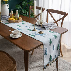Chemins de <span class=keywords><strong>table</strong></span> en chenille vintage pour le Nouvel An, chemins de <span class=keywords><strong>table</strong></span> jacquard personnalisés pour les fêtes, chemins de <span class=keywords><strong>table</strong></span> pour les anniversaires, chemins de <span class=keywords><strong>table</strong></span> pour les fêtes de Noël - Product Image 1