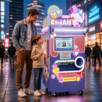 Máquina Expendedora de Helados de Autoservicio para Interiores y Exteriores, Diseño Antivandálico, con Pago con Tarjeta de Crédito, Código QR, Cambio de Monedas y Control Remoto