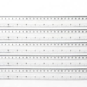 Regla de Plástico de 30 cm para Oficina, Regla Recta en Pulgadas para Mediciones Precisas, Regla de Medición de Doble Cara - Product Image 6