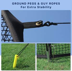 Filet de baseball portable de toutes les tailles pour le cricket et le softball <span class=keywords><strong>Cage</strong></span> de frappe pour l'entraînement intérieur et extérieur - Product Image 4