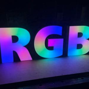Custom RGB Multi Layer Infinity <b>LED</b> Sign Mirror Acrylic Abyss Mirrors <b>Letters</b> Infinite <b>LED</b> <b>Letter</b> Sign for Business - Product Image 2