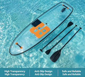 Planche de SUP rigide transparente en PC |   Planche à pagaie transparente non <span class=keywords><strong>gonflable</strong></span> - Product Image 5
