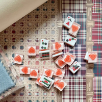 House Hearts, BLANC CHAUD : Ensemble de tuiles de Mahjong américain classique avec caractères traditionnels 1,2'' 166 pièces 2 couches Directement de l'usine