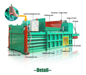 Tùy chỉnh ngang phế liệu chất thải kim loại Baler máy điện thoại di động nhỏ phế liệu kim loại Baler - Product Image 2
