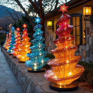 Đồ trang trí cây thông Noel ngoài trời có đèn LED với nhiều màu sắc trang trí sân vườn - Product Image 4