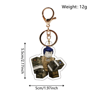 Lote al por mayor de llaveros de acrílico con colgantes de plástico de <span class=keywords><strong>personajes</strong></span> de anime - Product Image 4