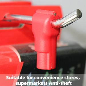 Suministro Directo de Fábrica, Etiqueta Rígida con Gancho ABS Rojo E-Bit, Sistema EAS, Etiqueta Antirrobo para Tiendas Minoristas - Product Image 5