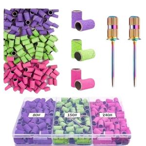 ג 'ידן בינוני קובץ ציפורניים מניקור פדיקור להגדיר 100/180/240 ירוק רצועות פלסטיק מסמר קצת ידידותי לסביבה - Product Image 1