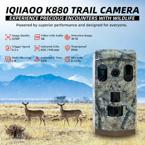 Cho săn bắn máy ảnh với GPS năng lượng mặt trời & pin Powered tầm nhìn ban đêm không thấm nước 4K Video cho phạm vi bắn - Product Image 2