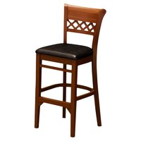 Tabouret de bar haut en bois massif de qualité supérieure, chaise de bar, tabouret de bar pour hôtel, salon, restaurant, table de bar, mobilier commercial en gros