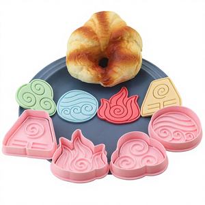 Moules à biscuits 3D de la série Rune : Vent, Feu, Tonnerre, Éclair – Moules à biscuits de dessin animé DIY pour gaufrage de pâte à modeler - Product Image 3