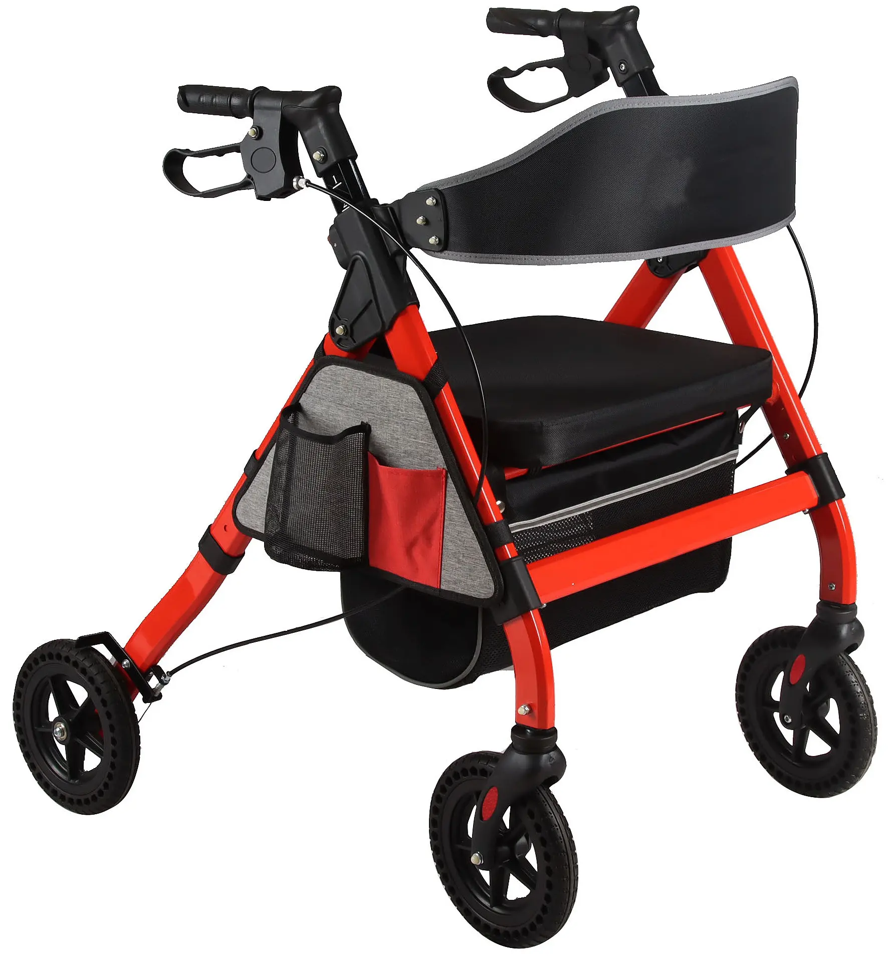 Rollator monopattino ginocchio appesantito quattro ruote con sedile