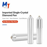 Outil de dressage de meules diamantées à point unique MT, diamant importé brasé sous vide 11 # -16 #   Meuleuse CNC