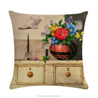 Housse de coussin décorative à fleurs vintage de printemps avec fermeture éclair dissimulée, robuste pour la maison, la voiture, le canapé, 18*18 pouces