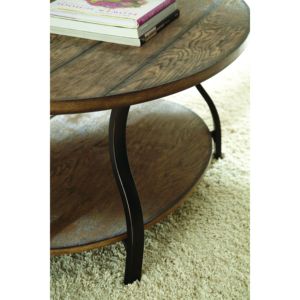 Table de cocktail ovale DB Denise Brown Design de table basse élégante - Product Image 4