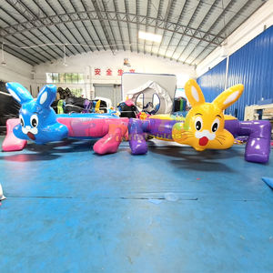 Jeu de course tortue-lapin gonflable interactif super amusant pour activités de team building en plein air - Product Image 2