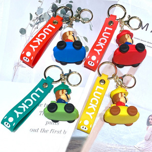 พวงกุญแจซูเปอร์มาริโอ้พวงกุญแจลายการ์ตูนน่ารักสำหรับขับรถรูปทรงกระบอก - Product Image 5